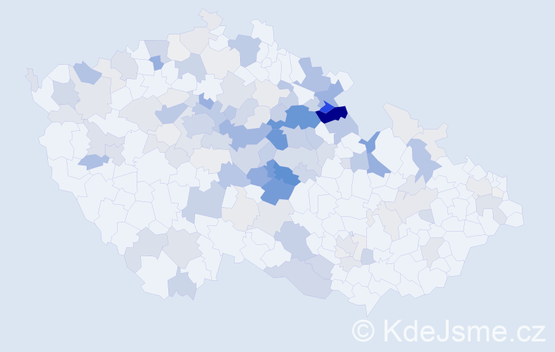 Příjmení: 'Kárníková', počet výskytů 517 v celé ČR