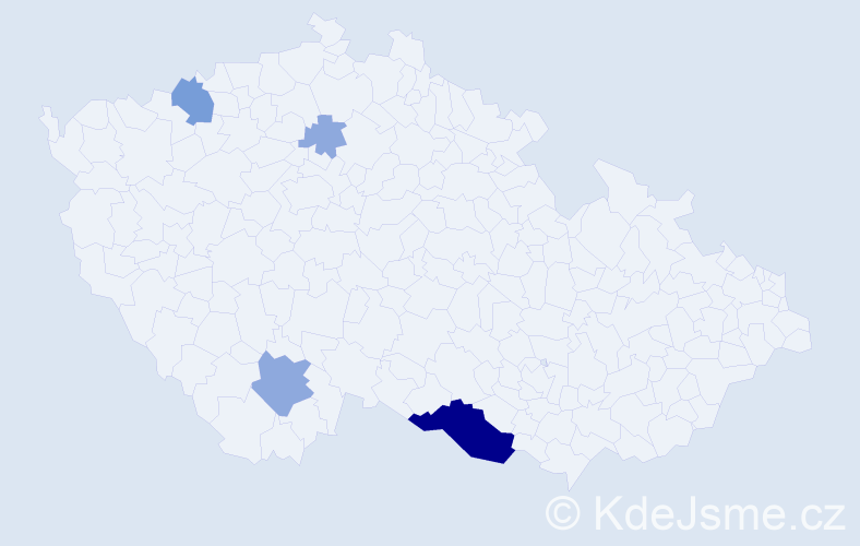 Příjmení: 'Matajs', počet výskytů 17 v celé ČR