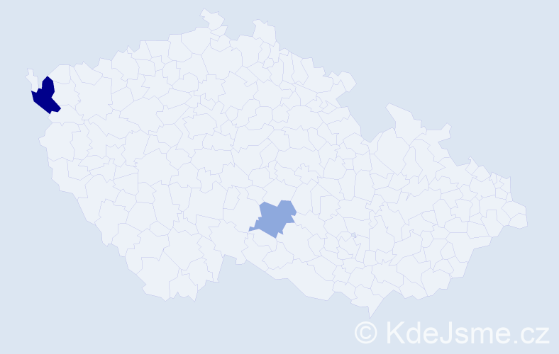 Příjmení: 'Dúcka', počet výskytů 6 v celé ČR