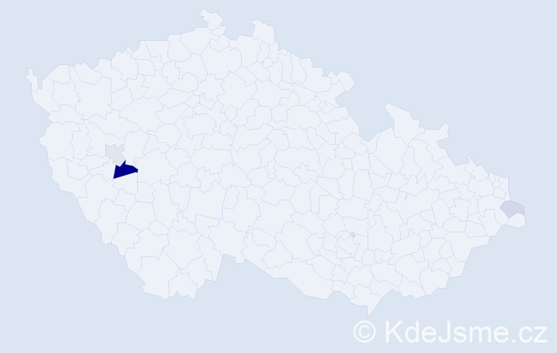 Příjmení: 'Arzberger', počet výskytů 5 v celé ČR