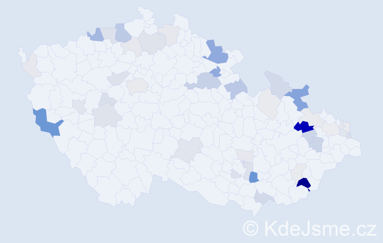 Příjmení: 'Anders', počet výskytů 137 v celé ČR