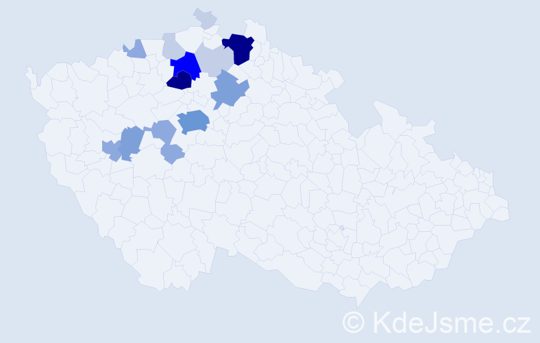 Příjmení: 'Abrtová', počet výskytů 51 v celé ČR