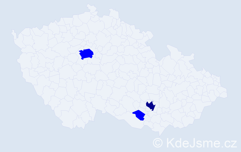 Příjmení: 'Koczalová', počet výskytů 4 v celé ČR