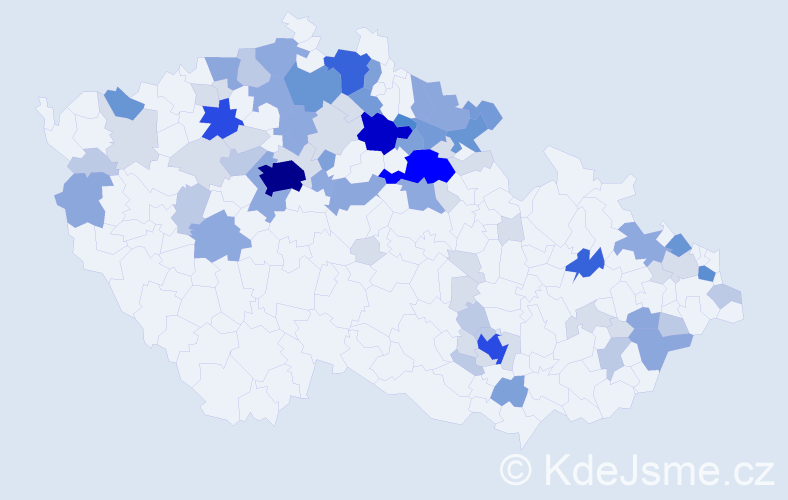 Příjmení: 'Groh', počet výskytů 276 v celé ČR
