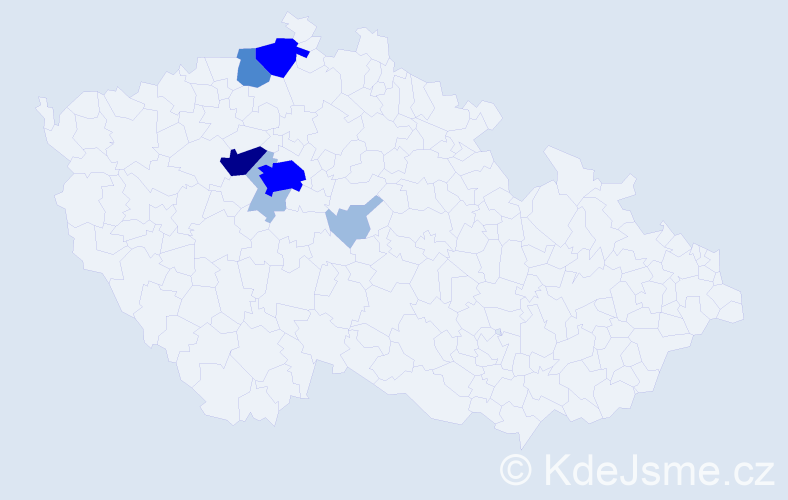 Příjmení: 'Láblerová', počet výskytů 14 v celé ČR