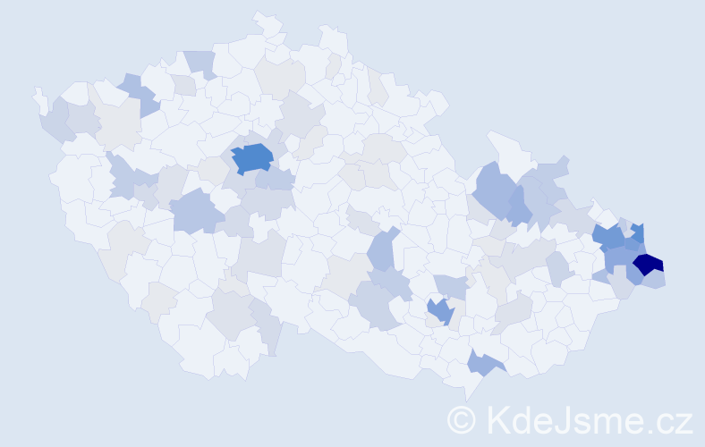 Příjmení: 'Lipka', počet výskytů 342 v celé ČR