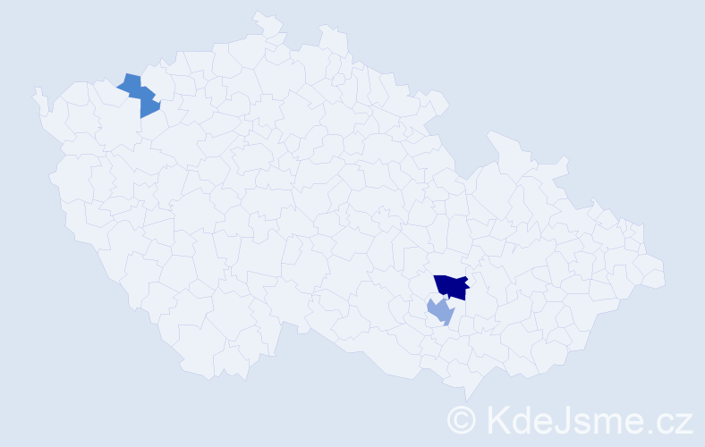 Příjmení: 'Skirková', počet výskytů 13 v celé ČR