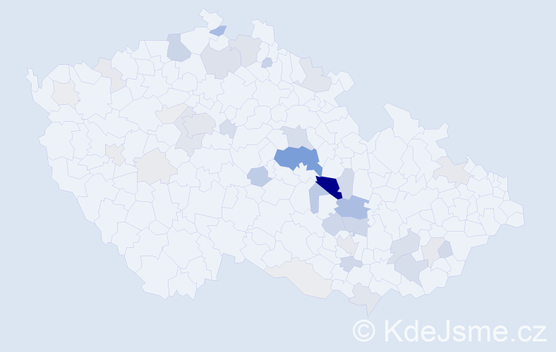 Příjmení: 'Broklová', počet výskytů 133 v celé ČR