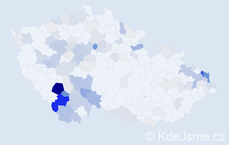 Příjmení: 'Sosnová', počet výskytů 379 v celé ČR