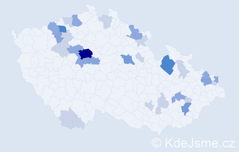 Příjmení: 'Hilbert', počet výskytů 72 v celé ČR