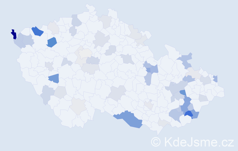 Příjmení: 'Prekop', počet výskytů 146 v celé ČR
