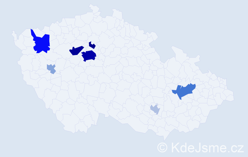 Příjmení: 'Aliev', počet výskytů 31 v celé ČR