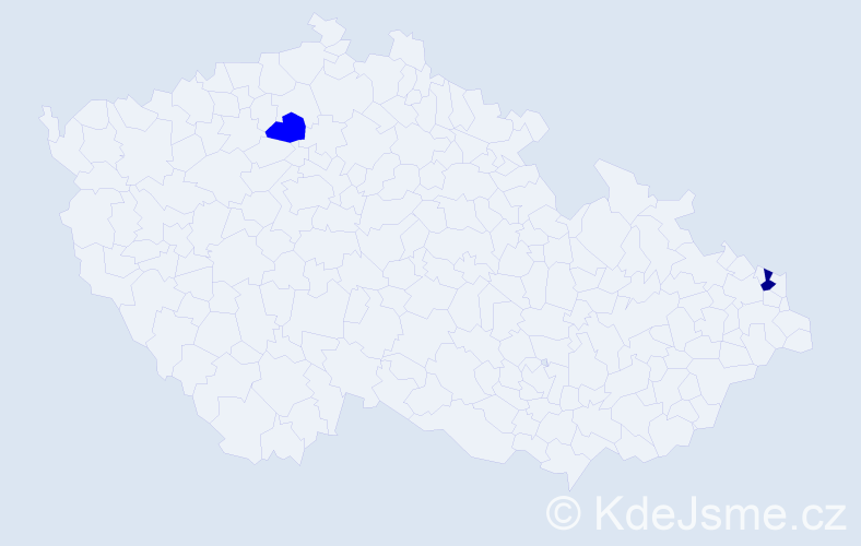 Příjmení: 'Langenberk', počet výskytů 3 v celé ČR