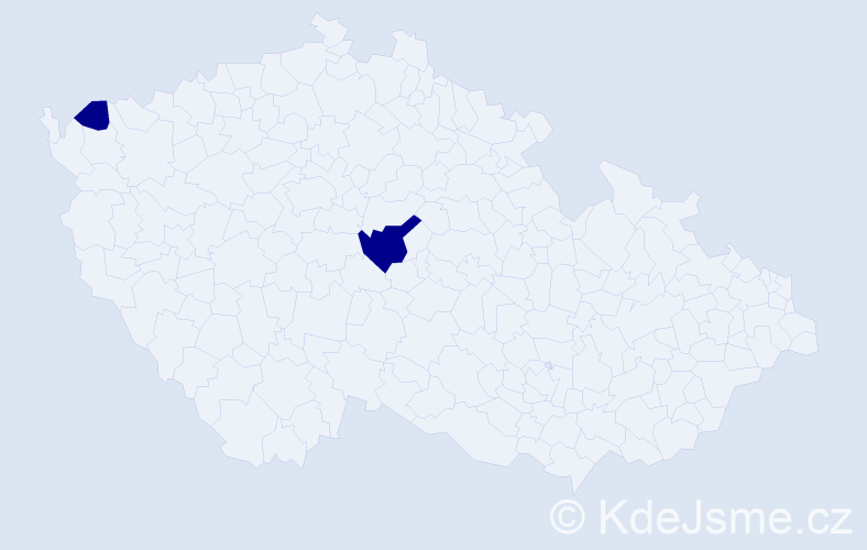 Příjmení: 'Heuser', počet výskytů 2 v celé ČR