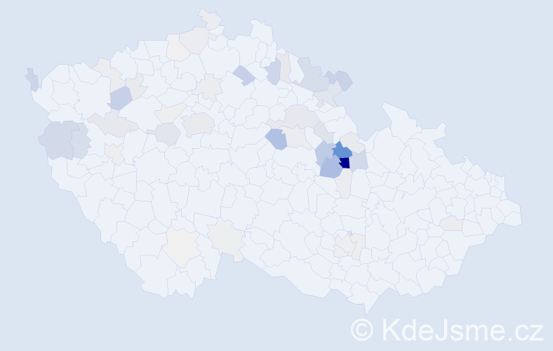 Příjmení: 'Voleská', počet výskytů 180 v celé ČR