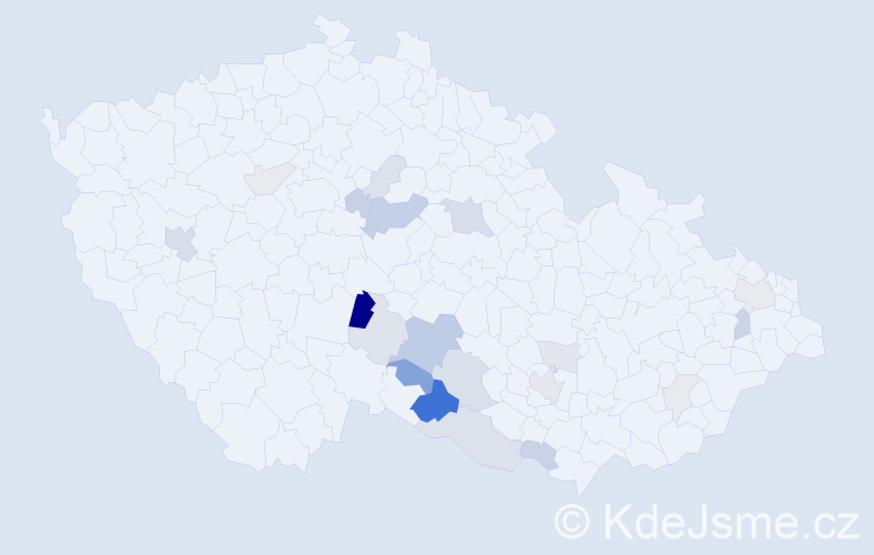 Příjmení: 'Puchnerová', počet výskytů 50 v celé ČR