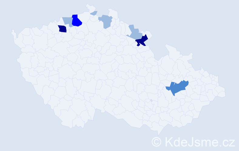 Příjmení: 'Štelzig', počet výskytů 17 v celé ČR