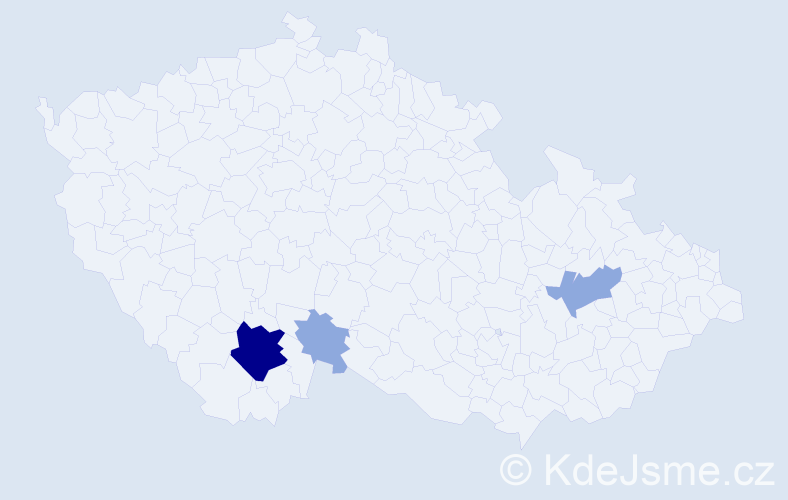 Příjmení: 'Scheicherová', počet výskytů 7 v celé ČR