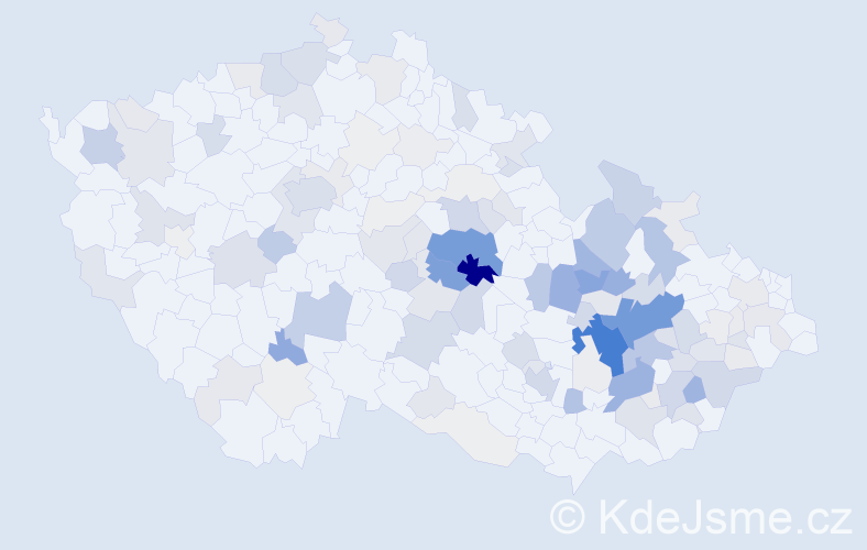 Příjmení: 'Dopita', počet výskytů 504 v celé ČR