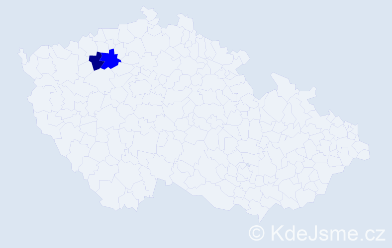 Příjmení: 'Bundzáková', počet výskytů 3 v celé ČR