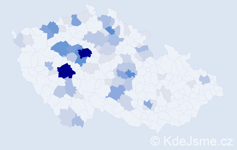 Příjmení: 'Zárybnická', počet výskytů 233 v celé ČR