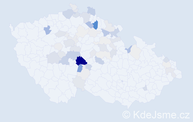 Příjmení: 'Tulach', počet výskytů 220 v celé ČR