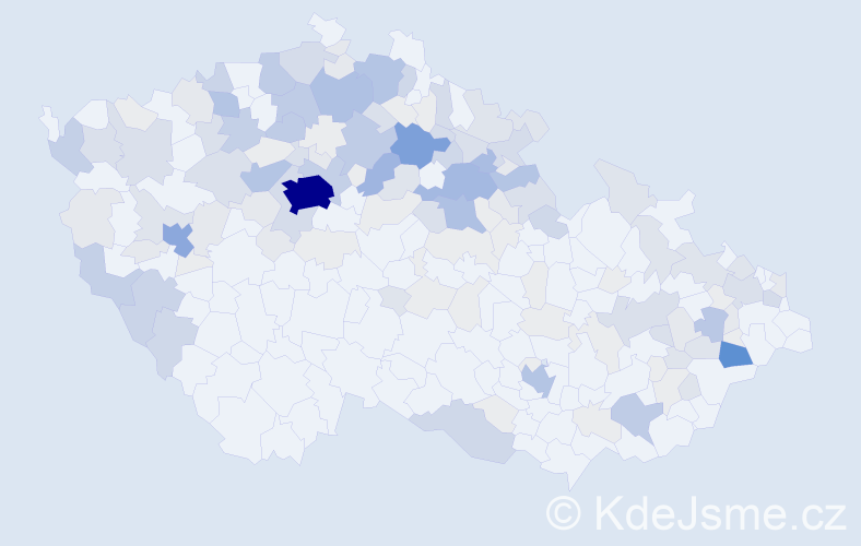Příjmení: 'Ulrychová', počet výskytů 592 v celé ČR