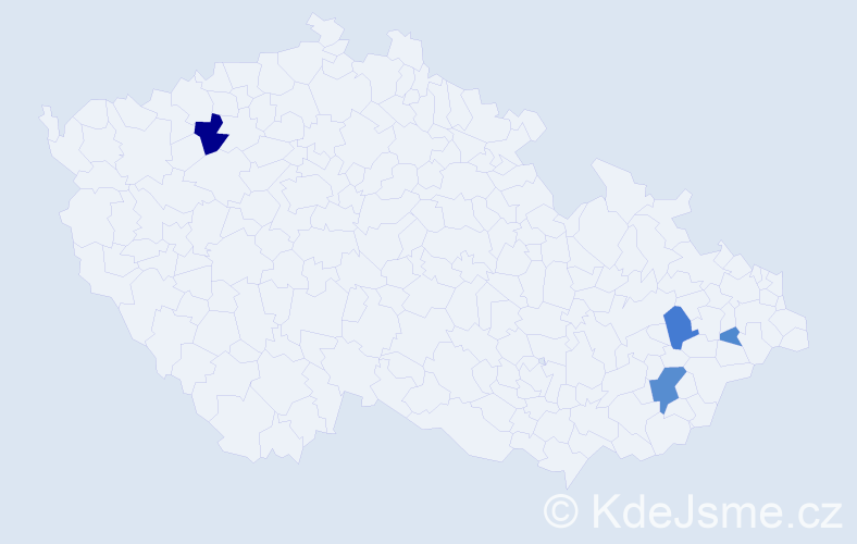 Příjmení: 'Görigová', počet výskytů 10 v celé ČR