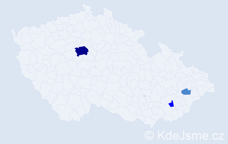 Příjmení: 'Ryppelová', počet výskytů 6 v celé ČR