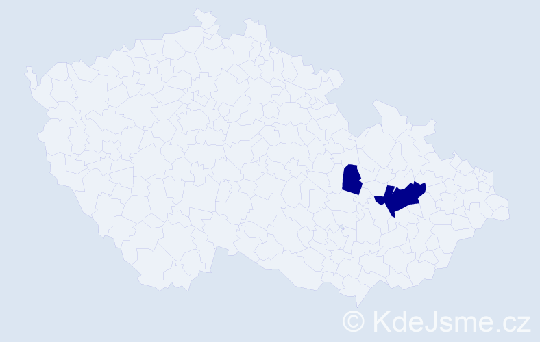 Příjmení: 'Wrba', počet výskytů 2 v celé ČR