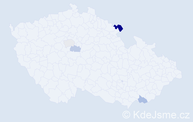 Příjmení: 'Davydiuk', počet výskytů 7 v celé ČR