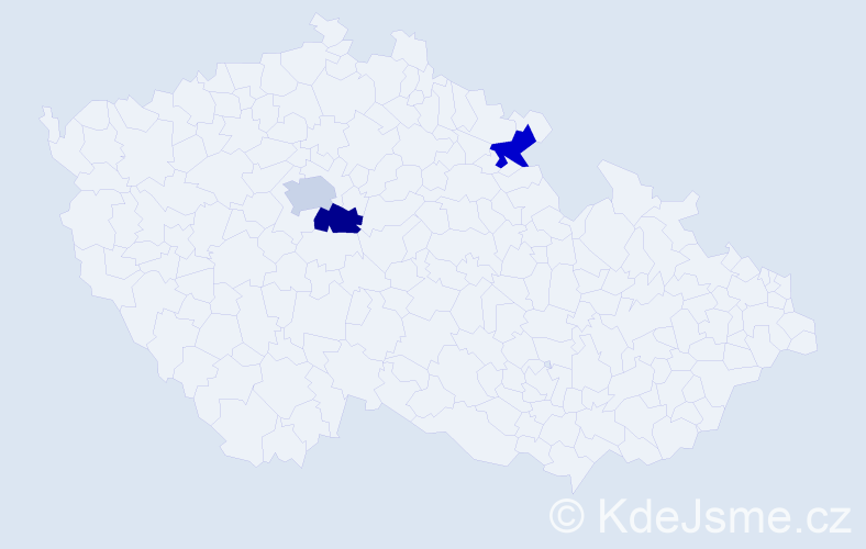 Příjmení: 'Seimelová', počet výskytů 3 v celé ČR