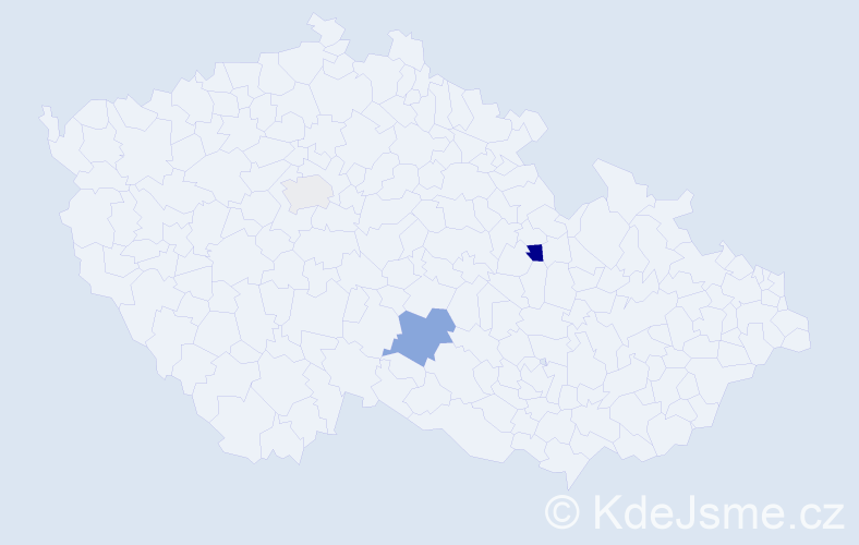 Příjmení: 'Mikulajská', počet výskytů 5 v celé ČR