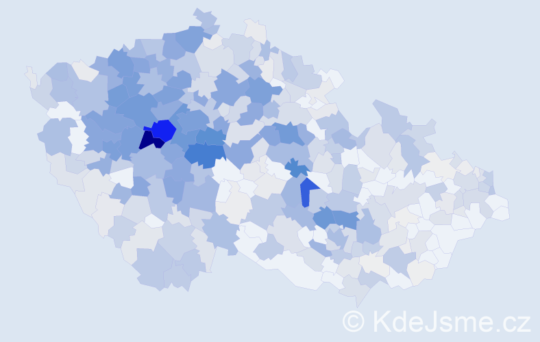 Příjmení: 'Šebek', počet výskytů 2309 v celé ČR