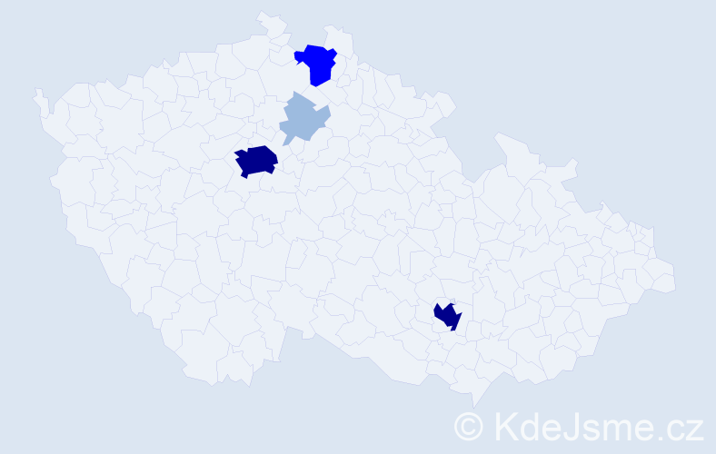 Příjmení: 'Malysh', počet výskytů 12 v celé ČR