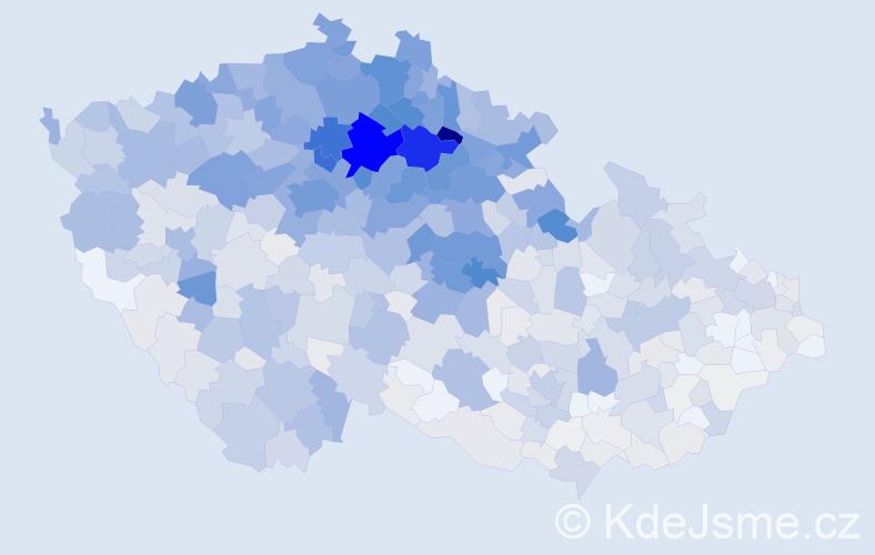 Příjmení: 'Šulcová', počet výskytů 3862 v celé ČR