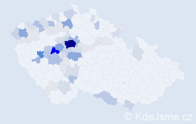 Příjmení: 'Hasman', počet výskytů 211 v celé ČR
