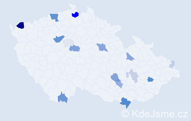 Příjmení: 'Weidlichová', počet výskytů 41 v celé ČR