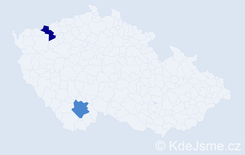 Příjmení: 'Smiljeková', počet výskytů 4 v celé ČR