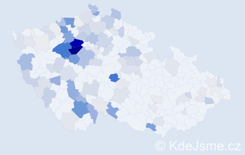 Příjmení: 'Frolíková', počet výskytů 538 v celé ČR