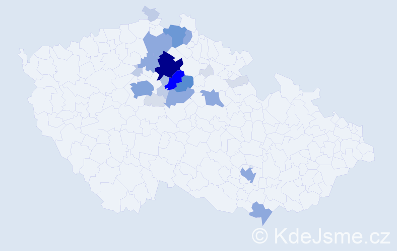 Příjmení: 'Fadrhoncová', počet výskytů 97 v celé ČR