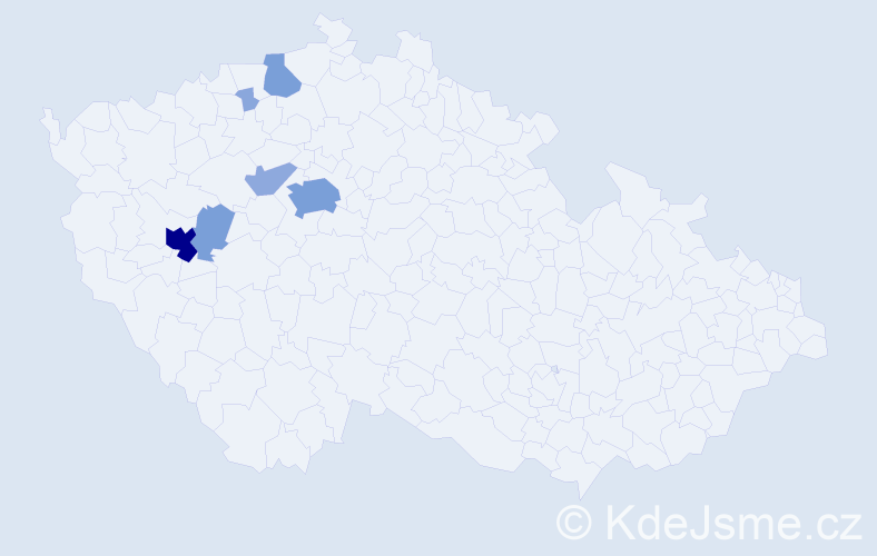 Příjmení: 'Vileta', počet výskytů 31 v celé ČR