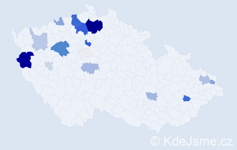 Příjmení: 'Hetto', počet výskytů 39 v celé ČR