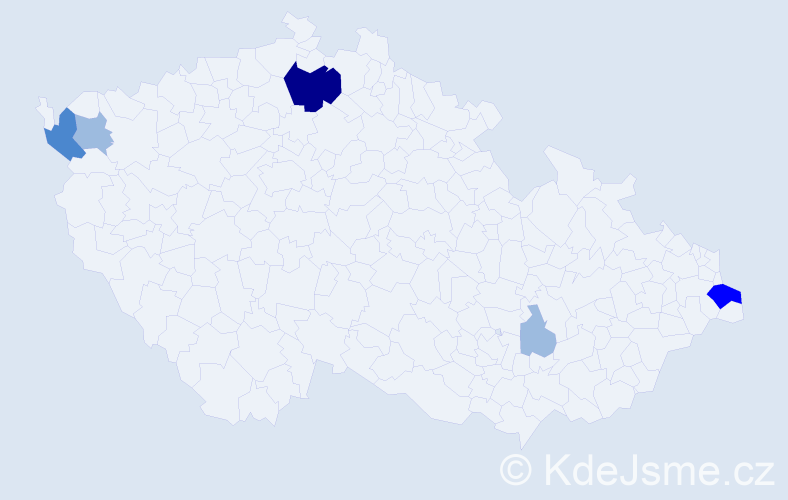 Příjmení: 'Lukačka', počet výskytů 11 v celé ČR