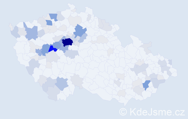 Příjmení: 'Ernestová', počet výskytů 334 v celé ČR