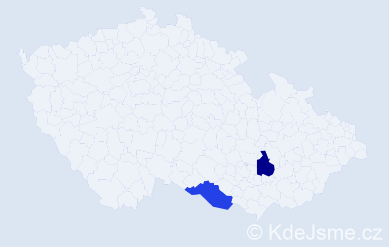 Příjmení: 'Andrusiówa', počet výskytů 2 v celé ČR