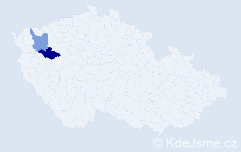 Příjmení: 'Weilguny', počet výskytů 6 v celé ČR