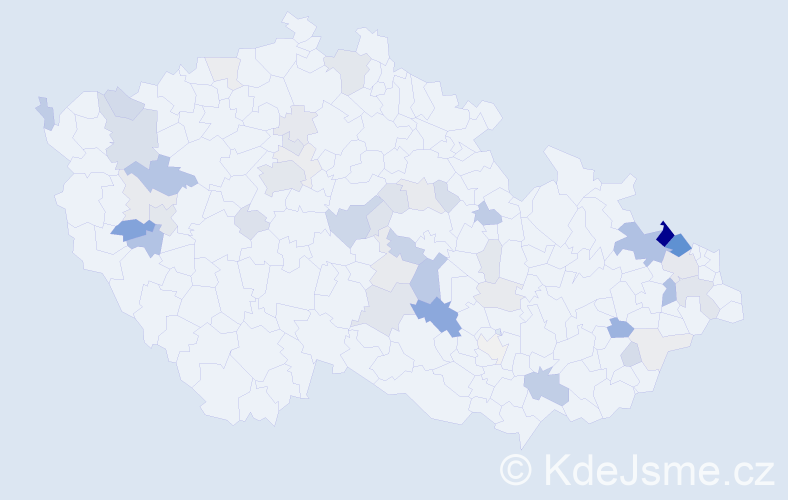 Příjmení: 'Stočková', počet výskytů 165 v celé ČR
