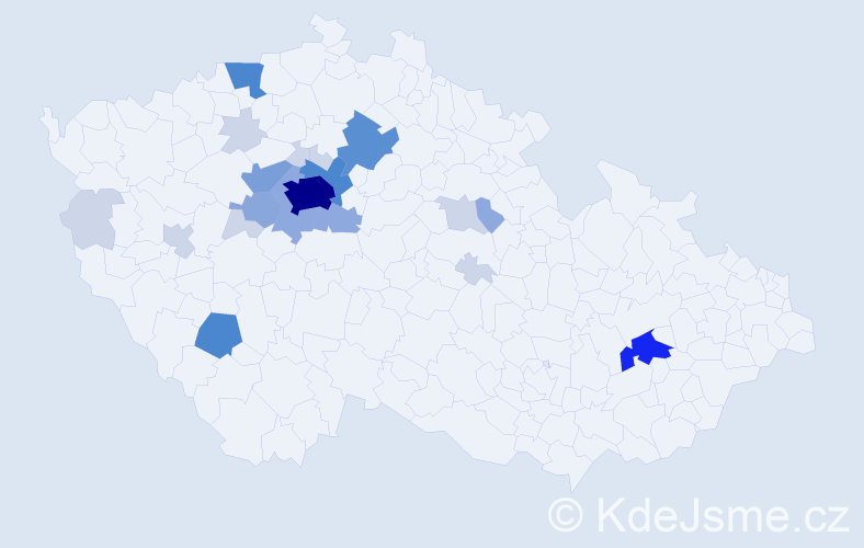 Příjmení: 'Landsinger', počet výskytů 72 v celé ČR