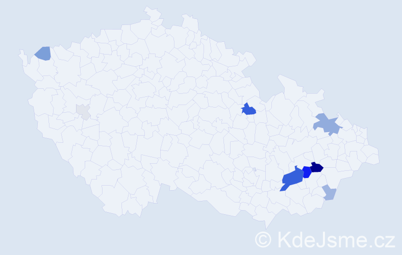 Příjmení: 'Reger', počet výskytů 29 v celé ČR